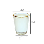 Load image into Gallery viewer, Pearl Coating™ 1.5oz Sublimation Shot Glass with Gold Rim - Pack of 12
