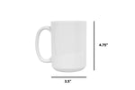 Load image into Gallery viewer, Pearl Coating™ 15oz Sublimation White Mug - Case of 36 or 6
