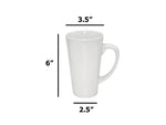Load image into Gallery viewer, Pearl Coating™ 17oz Sublimation Latte White Mug - Case of 24
