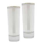 Load image into Gallery viewer, Pearl Coating™ 3oz Sublimation Shot Glass with Gold Rim - Pack of 12
