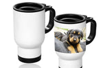 Load image into Gallery viewer, Pearl Coating™ 14oz White Sublimation Stainless Steel Travel Mug - Pack of 6
