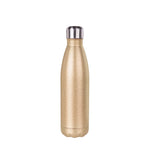 Load image into Gallery viewer, Pearl Coating™ 17oz Sublimation Gold Glitter Stainless Steel Coke Shaped Bottle - Pack of 5
