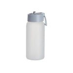 Load image into Gallery viewer, Pearl Coating™ 25oz Sublimation Frosted Glass Sports Bottle with Grey Straw Lid - Pack of 6
