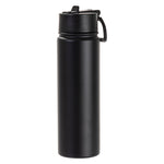 Load image into Gallery viewer, Engraving 22oz/650ml Powder Coated SS Flask w/ Wide Mouth Straw Lid &amp; Rotating Handle - Pack of 5
