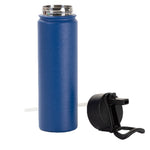 Load image into Gallery viewer, Engraving 22oz/650ml Powder Coated SS Flask w/ Wide Mouth Straw Lid &amp; Rotating Handle - Pack of 5

