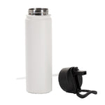 Load image into Gallery viewer, Engraving 22oz/650ml Powder Coated SS Flask w/ Wide Mouth Straw Lid &amp; Rotating Handle - Pack of 5
