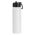 Load image into Gallery viewer, Engraving 22oz/650ml Powder Coated SS Flask w/ Wide Mouth Straw Lid &amp; Rotating Handle - Pack of 5

