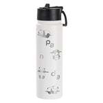 Load image into Gallery viewer, Engraving 22oz/650ml Powder Coated SS Flask w/ Wide Mouth Straw Lid &amp; Rotating Handle - Pack of 5
