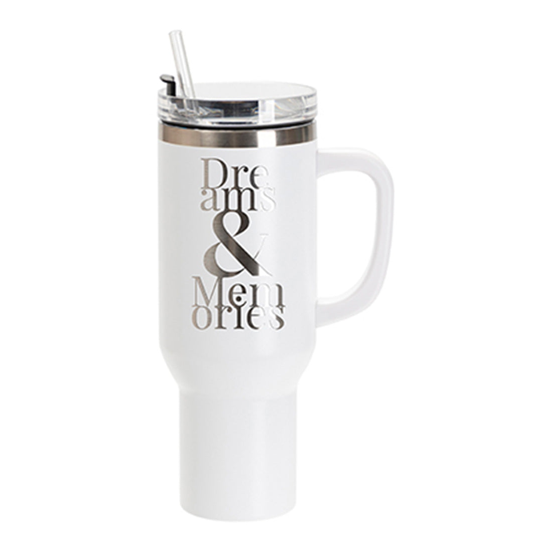 40oz/1200ml Engraving Stainless Steel Travel Tumbler w/ Straw - Pack of 5