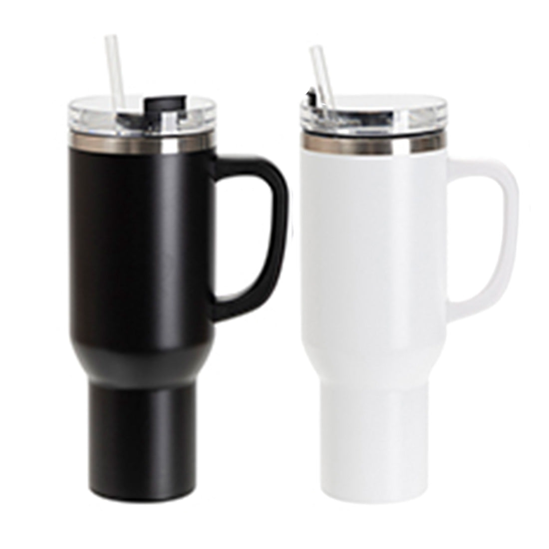 40oz/1200ml Engraving Stainless Steel Travel Tumbler w/ Straw - Pack of 5