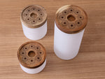 Load image into Gallery viewer, Pearl Coating™ Sublimation Glass Storage Jar with Acacia Wood Lid - Pack of 6
