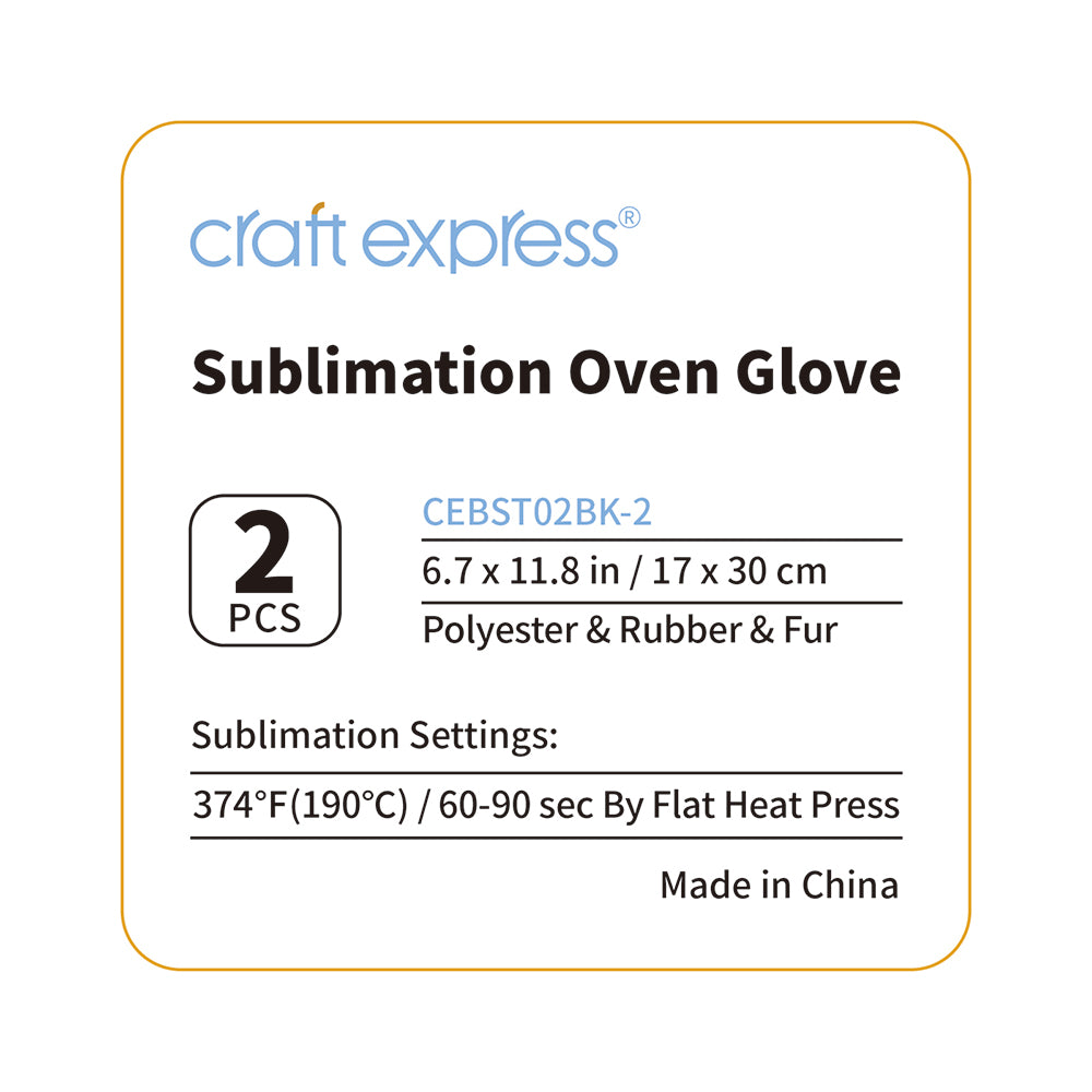 Craft Express 2 Pack Sublimation Oven Gloves