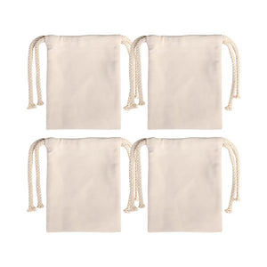 Craft Express 4 Pack Beige Sublimation Drawstring Gift Bags