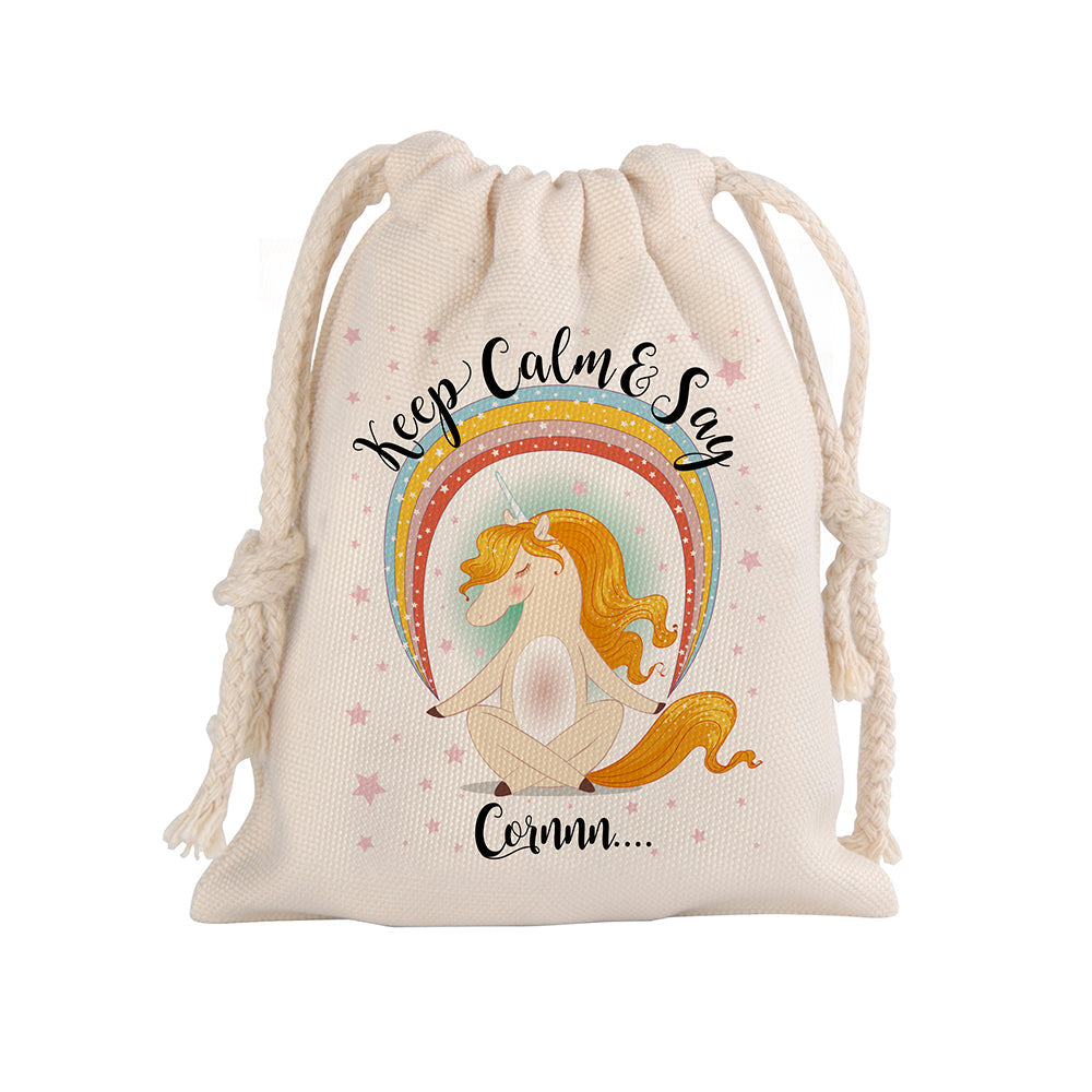 Craft Express 4 Pack Beige Sublimation Drawstring Gift Bags