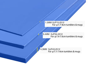 Blue Silicon Wrap Pack of 3 Mixed Sizes