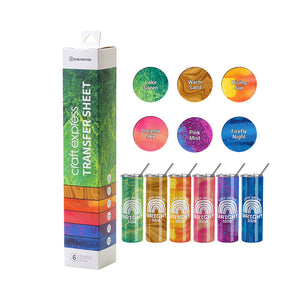 6 Pack of Assorted Sublimation Transfer Sheets I - 12 ×12 Inch Sheets