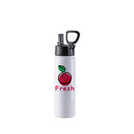 Load image into Gallery viewer, Pearl Coating™ 22oz Sublimation Stainless Steel Flask with Wide Mouth Straw Lid &amp; Rotating Handle - Pack of 5
