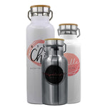 Load image into Gallery viewer, Pearl Coating™ Sublimation Water Bottle with Bamboo Lid - Pack of 5
