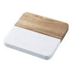 Load image into Gallery viewer, Engravable Marble Wood Coasters - Pack of 4
