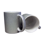 Load image into Gallery viewer, Pearl Coating™ 11oz Sublimation Silver Glitter Mug - Case of 36
