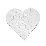 Load image into Gallery viewer, Pearl Coating™ 23pc Sublimation Heart Shape MDF Puzzle - Pack of 10
