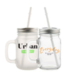 Load image into Gallery viewer, Pearl Coating™ 12oz Sublimation Circular Mason Jar with Straw Clear - Case of 36
