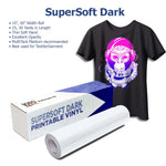 Load image into Gallery viewer, MultiPrint™ SuperSoft Dark Printable Heat Transfer Vinyl
