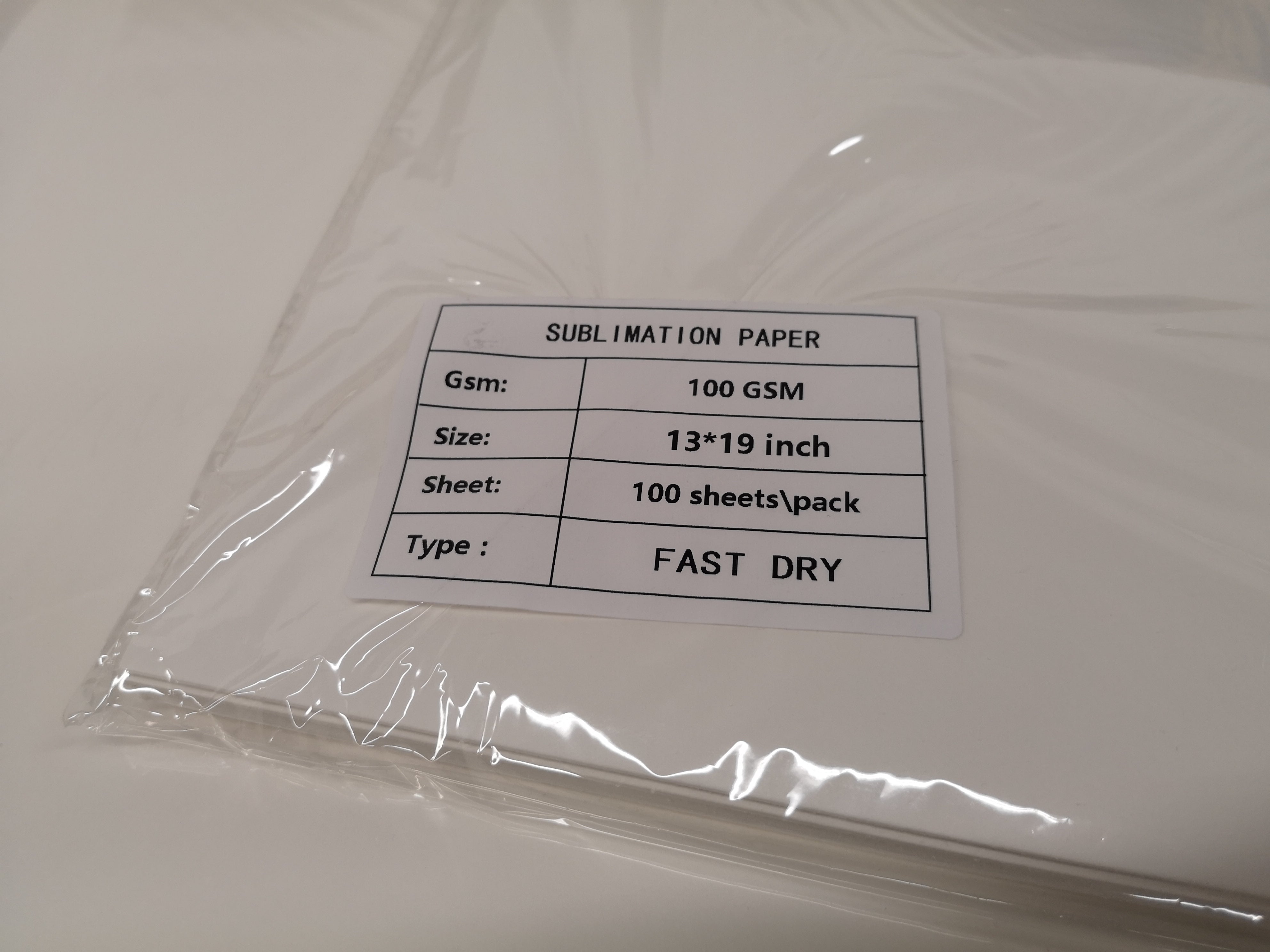 Dye Sublimation Paper Fast Dry