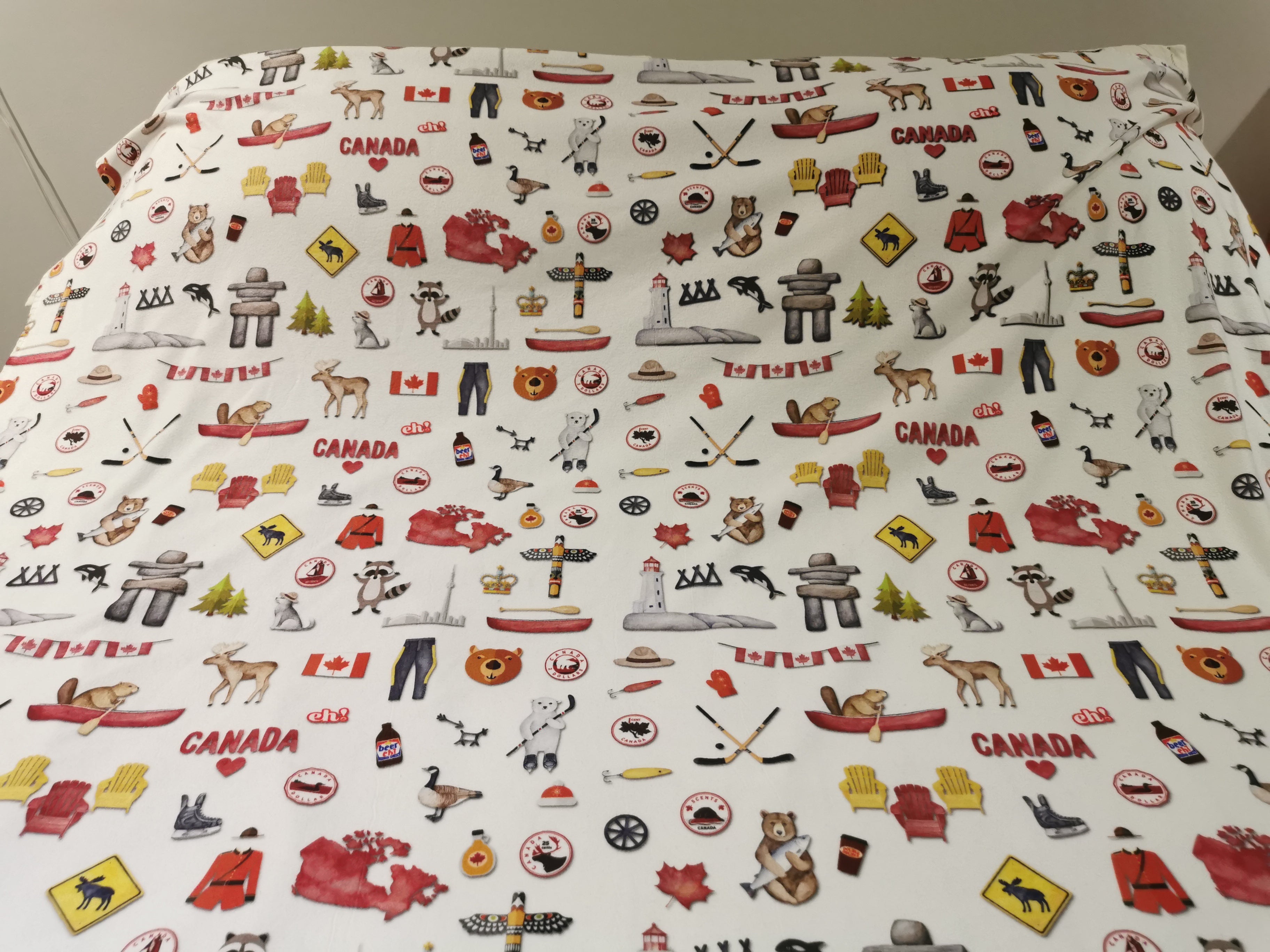 Canada Eh Throw Fleece Blanket